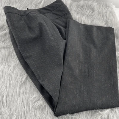 Signature by Larry Levine talla 12 pierna recta forrada pantalones de vestir Foto 1 de 4