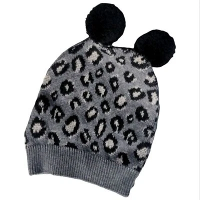 Sombrero Tocoto Vintage Pequeño 1-3 Años Gris Rosa Estampado Guepardo Foto 1 de 4