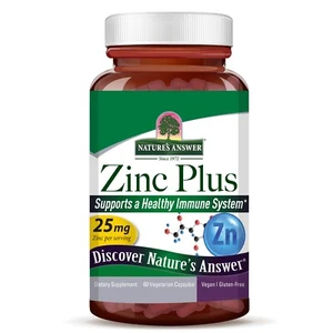 Nature's Answer Zinc Plus Support a Healthy Immune System 25 mg 60 cápsulas vegetales - Imagen 1 de 6