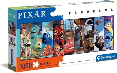 Puzzle Disney Pixar 1000 Pezzi Linea Panorama 98x33 Clementoni - Immagine 1 di 4