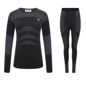 Dare2b Womens In The Zone Base Layer Set Ski Thermal Top T Shirt Leggings RRP 65 - Picture 1 of 7