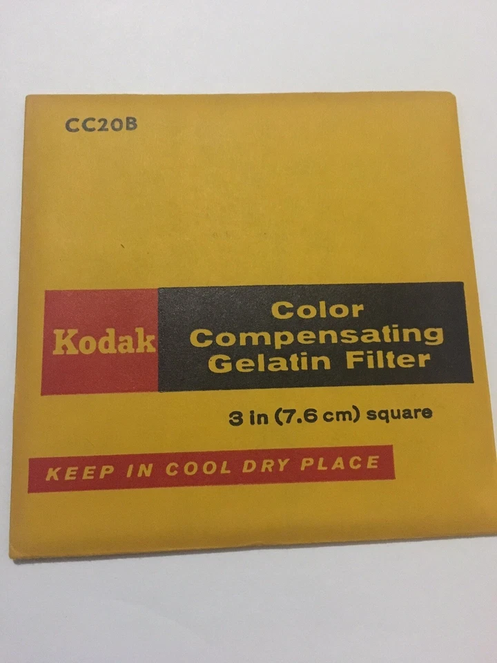 CC20B, 75mm Square Kodak Wratten 3" gelatin filter - Image 1 of 2