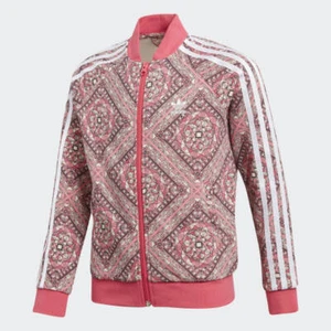 GIRLS ADIDAS TRACK JACKET AND  LEGGINGS  SET CY2323-CE1121 SIZE M  PINK NWT - Picture 1 of 3