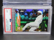2020 Topps Chrome Yordan Alvarez Image Variation SP Rookie RC #200 PSA 9 Astros