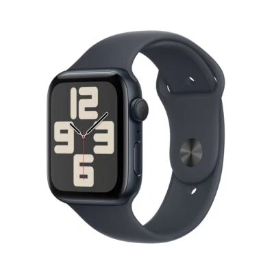 Apple Watch SE 2nd Gen 44 mm Midnight Aluminium w/ Midnight Band – New - Image 1 of 4