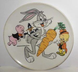 Vintage LenoxWare Melamine Child’s Plate Warner Bros. Bugs Bunny And Friends - Picture 1 of 5