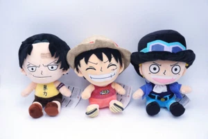 Einteilige Plüschpuppe 25 cm 10 Zoll Luffy, Ace, Sabo Spielzeug Geschenk 1EA - Bild 1 von 7