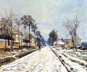 Claude Monet Snow Effect The Road to Louveciennes 1870 17"x 22" Archival Print - Picture 1 of 1