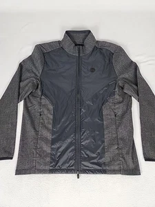 G Fore Hybrid Performance Full Zip Golf Jacket Men's L Gray Black G4MF23063 - Picture 1 of 12