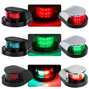 12 LED Signal Nav Navigation Lights Strip Port Starboard Marine Boat Red & Green - Picture 1 of 26