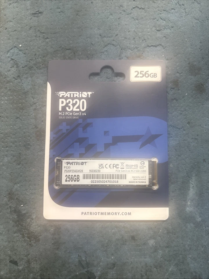 Patriot P320 256GB 2280 M.2 PCIe Gen3 NVMe Internal SSD for Laptop - Image 1 of 1