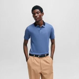 Men's Boss Phillipson 116 Polo Shirt in Blue - Picture 1 of 4