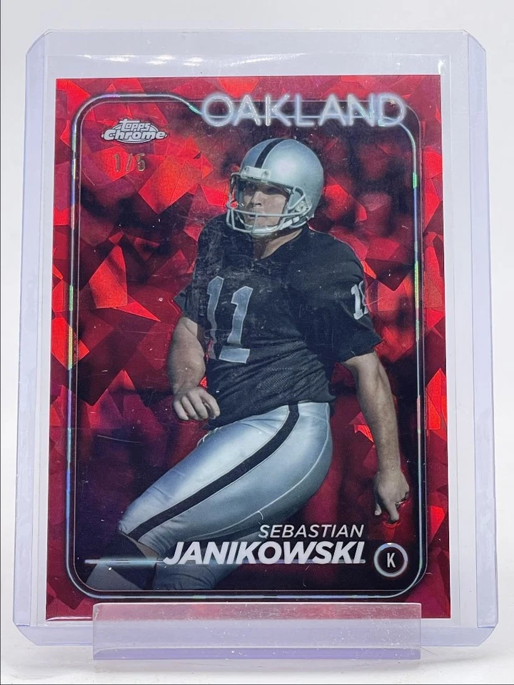 SEBASTIAN JANIKOWSKI 2024 TOPPS CHROME SAPPHIRE RED REFRACTOR 1/5 Q5540 - Image 1 of 2