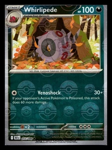 Whirlipede (Poke Ball Pattern) Reverse Holo Common SV: Black Bolt 055/086 NM - Picture 1 of 2