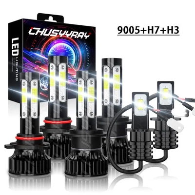 For Mazda Protege5 2002-2003 6x LED Headlight Hi/Lo Beam + Fog Light Bulbs Kit - Image 1 of 4