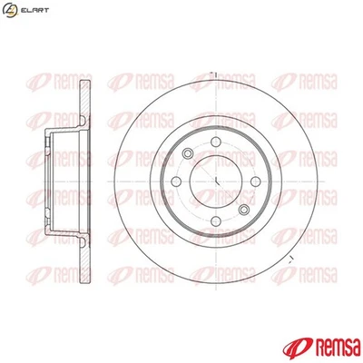 2x BRAKE DISC 6605.00 FOR BMW X5/E53/SAV CITROEN C5/II/Break/III M54B30 3.0L - Image 1 of 4