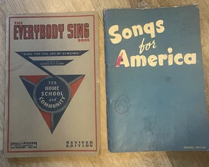 Two Vintage Music Song Books Home Schoool & Community-Kenneth Clark-Robbins Ed. - Picture 1 of 17