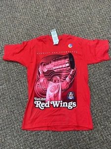 Vintage 1998 Detroit Red Wings Stanley Cup Champions T Shirt Youth Size 14/16 - Picture 1 of 6