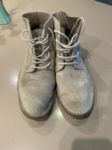 clarks desert boots silver