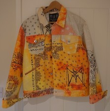 MARC JACQUES BURTON. MJB. TIE DYE PAX DENIM JACKET SIZE 48 RRP £719