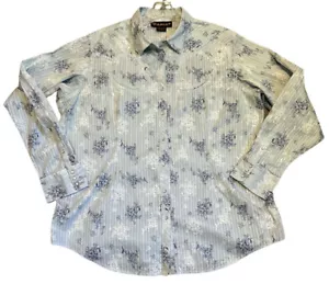 Ariat Shirt Women’s Size 2XL Pearl Snap Long Sleeve Western 100% Cotton New - Picture 1 of 5