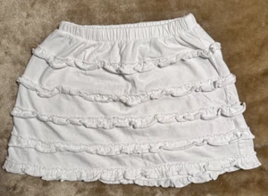 Old Navy Skirt Girls Size XS 5 White Ruffle - Picture 1 of 6