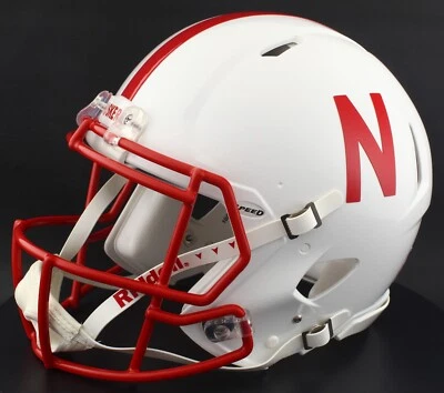 NEBRASKA CORNHUSKERS NCAA Riddell Speed Full Size AUTHENTIC Football Helmet - Image 1 of 4