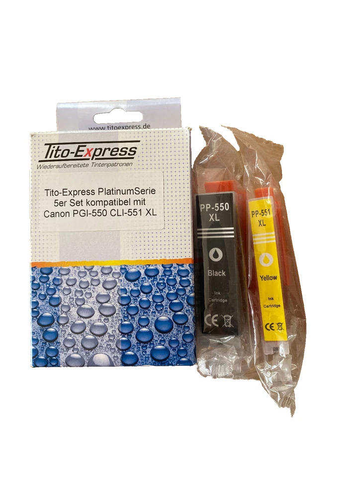 Tintenpatronen 2 Stück (Canon PGI-550 CLI-551 XL) black, yellow - Bild 1 von 1