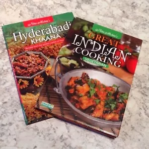 Two Hardcover Illustrated Books on Preparing Indian Food by Nita Mehta - Picture 1 of 11
