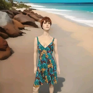 Roxy Summer Dress Tropical Floral Print Size Medium - Picture 1 of 19