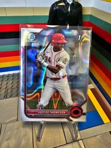 Justice Thompson 2022 Bowman Chrome 1st Lava Refractor /399 - Bild 1 von 2