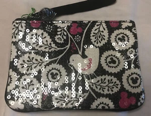 DISNEY Parks VERA BRADLEY Mickey Meets Birdie SEQUIN Shimmer WRISTLET Purse NEW - Picture 1 of 8