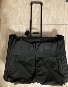 Tumi Alpha Ballistic Nylon 2 Wheeled Rolling 24” Garment Bag Black suitcase bag - Picture 1 of 17
