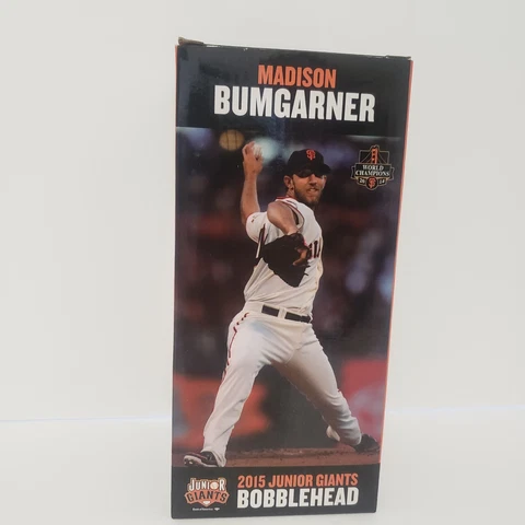 Limited MADISON BUMGARNER Junior Giants 2015 Bobblehead SF Giants "NEW" Cover