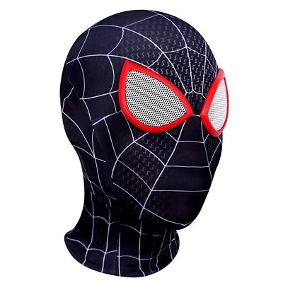 Spider-Man Mask Spiderman Movie Hero Costume Cosplay Props 3D Masks Adult Size - Image 1 of 4