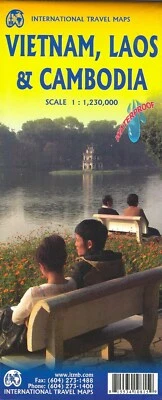 Mapa de Vietnam, Laos y Camboya, por ITMB Foto 1 de 2