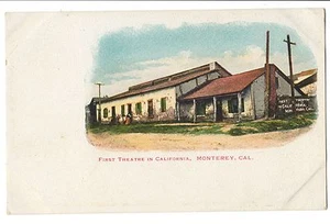 Vintage Postcard Monterey CA First Theatre in California Antique UDB - Picture 1 of 4