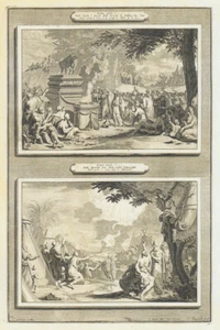 LIQUIDATION!! ANTIQUARIAN PRINT: HISTORY of OLD & NEW TESTAMENT - BOOK of EXODUS - Picture 1 of 2