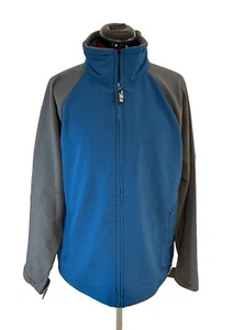 ZORREL Men's Teal & Gray Performance Full Zip Jacket Size S Interior Pocket - Picture 1 of 7