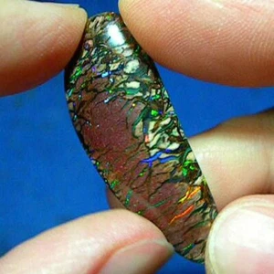 Elektrischer doppelseitiger 19ct natürlicher australischer massiver Koroit Felsbrockenopal * Video - Bild 1 von 2