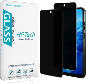 Hptech 2 Pack Privacy Screen Protector for Motorola Moto G 5G (2024) anti Spy - Picture 1 of 12