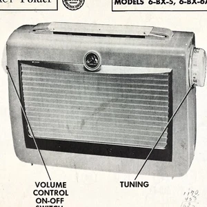1955 RCA Victor Radio 6-BX-5 6A B Wire Schematic Service Manual Vintage Original - Picture 1 of 2
