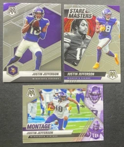 2021 Mosaic JUSTIN JEFFERSON x (3) Base #132 Montage #21 & Stare Masters #SM20 - Picture 1 of 1