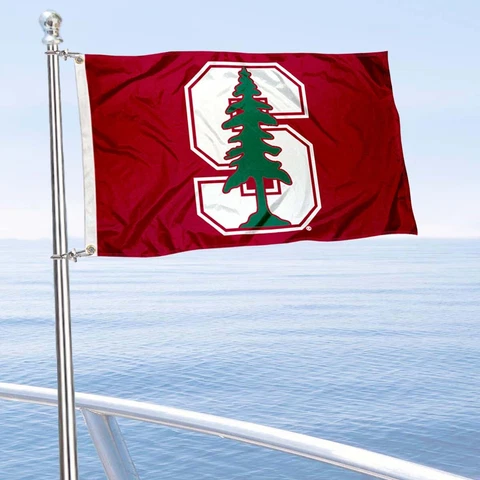 Stanford University Cardinal Boat Small Golf Cart Flag Cover