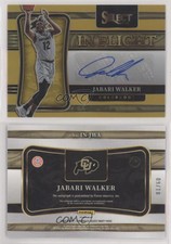 2022 Panini Chronicles Draft Picks Gold /10 Jabari Walker #IN-JWA Rookie Auto RC