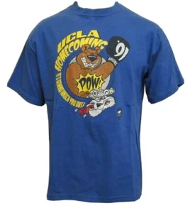 TRUE VINTAGE 1991 UCLA BRUINS HOMECOMING CREW NECK T-SHIRT SIZE XL, BLUE - Picture 1 of 4