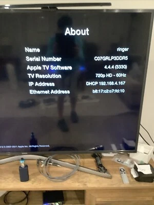 Apple TV HD (2nd Gen) W/ Remote & Power Cord - Model A1378 Firmware 4.4.4 - Image 1 of 4
