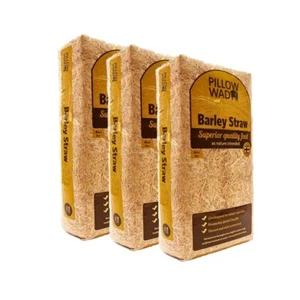 Pillow Wad Barley Straw 3 X Maxi 3Kg - Dried Animal Pet Natural Bedding Feed - Picture 1 of 1