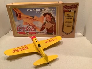 CocaCola Ertl 1932 Northrop Gamma die cast airplane bank, NEW in box - Picture 1 of 7