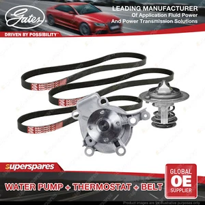 Gates Water Pump + Thermostat + Belt Kit for Hyundai Tucson JM 2.0L 104kW G4GC - Picture 1 of 2